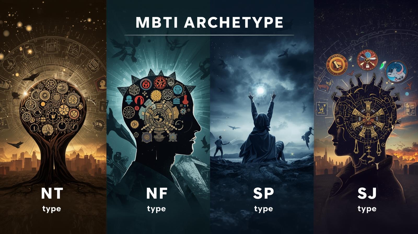 【完全版】MBTI4グループとは?NT・NF・SP・SJタイプの特徴・違い・強みを総まとめ